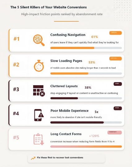 5 Silent Killers of your website Conversion 