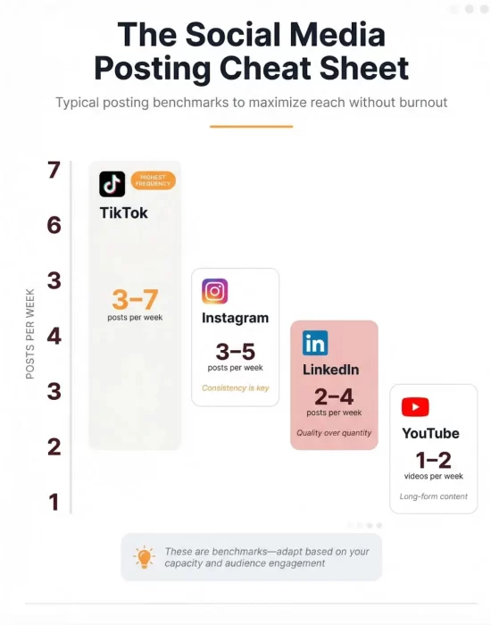 Thee social media posting cheat sheet